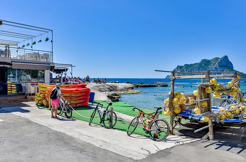 Calpe port with the Peñón de Ifach