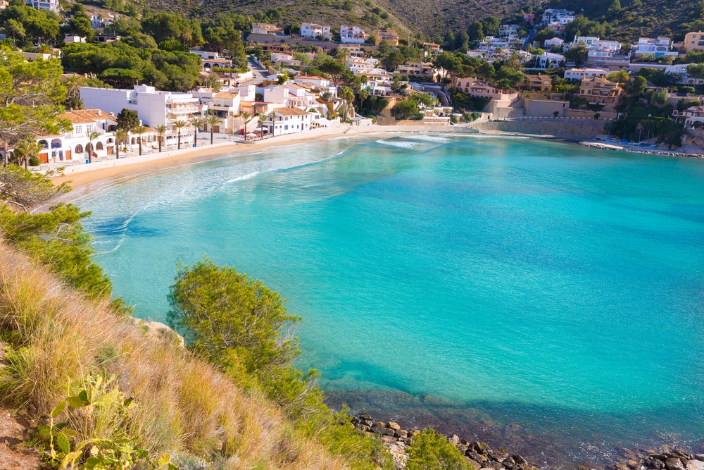 El Portet beach in Moraira