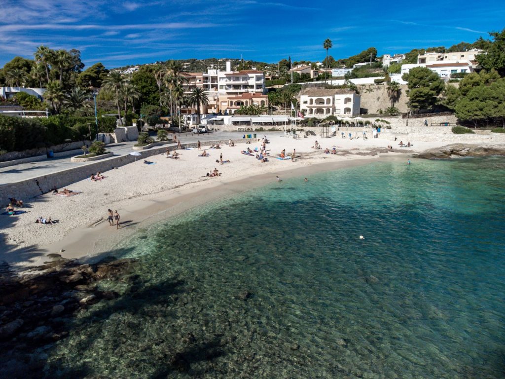 A cove with clear water on the Benissa coast
