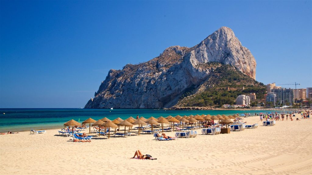 Calpe beach and the Peñón de Ifach